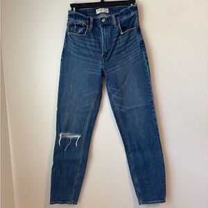 Abercrombie & Fitch Dark Blue Straight Leg Jeans